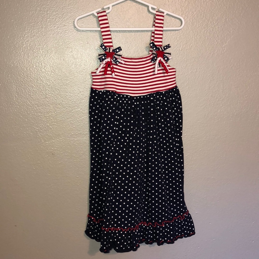 Girls Fourth of July Spaghetti Strap Dress